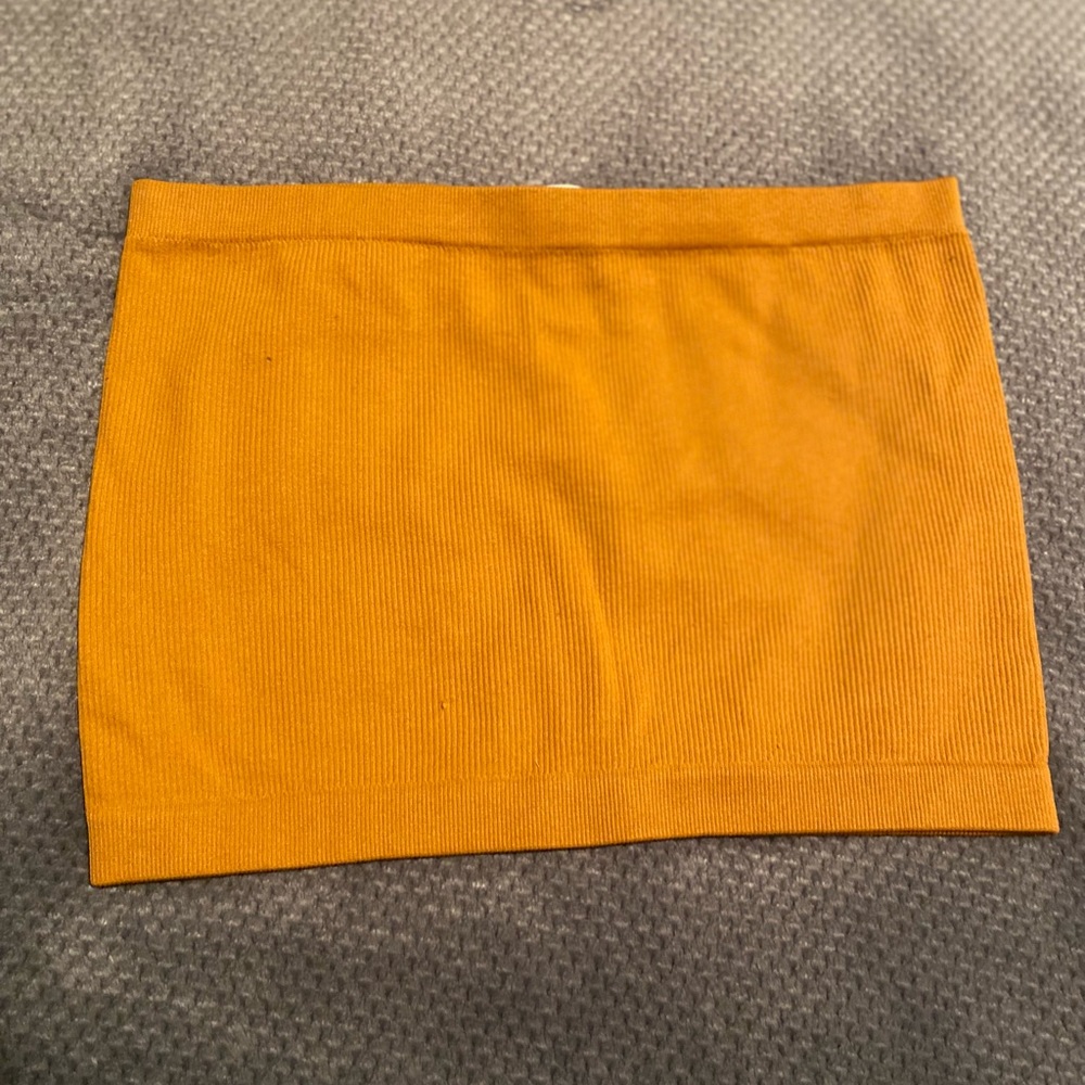 yellow mustard tube top